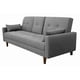 thumbnail image 3 of Sofá Cama Reclinable El Bazar Store Cancún Lino Gris Plata Brazos Separados Respaldo Abatible, 3 of 7