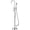 Chrome, variant on Freestanding Tub Faucet with Hand Shower, Modern Floor Mount Bathtub Filler Set, High Flow Waterfall Spout, Bath Tub Faucet for Soaking Tub and Bathroom Remodel