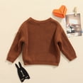 thumbnail image 4 of Suéter de punto de manga larga para bebés, ropa para niños y niñas, Tops de algodón para recién nacidos, 0-9M, Otoño, nuevo, 4 of 4