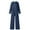 Navy, variant on Black Womens Jumpsuits Women's Bodycon Jumpsuits V Neck Long Sleeve High Waisted Slim Fit Long Romper with Pockets Belt Overalls for Women