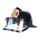thumbnail image 1 of Sombrero de bombero para niños, casco de bombero, accesorio de disfraz para niño y niña, sombrero de bombero, accesorio de cosplay para niños, gorra Negro, 1 of 8