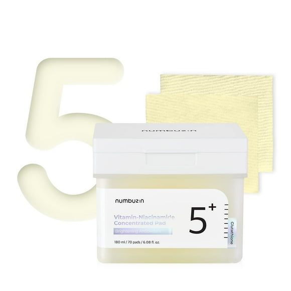 Numbuzin No.5 Vitamin-Niacinamide Concentrated Pad , 70 Pads, 6.08 fl oz (180 ml)