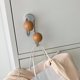 thumbnail image 5 of Magnetic Wood Ball Hooks No Drill Strong Magnet Hanger For Refrigerator Fridge Door Cabinet Rustproof Metal Towel Hanger For Home Kitchen Entryway, 5 of 6