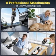 AVAPOW Car Vacuum Cordless, 2-in-1 Handheld Vacuum & Air Duster with LED Light and Multi-Nozzles, Powerful Suction Portable Mini Vacuum Cleaner for Car, Home, Office, Keyboard, Pet
