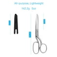 thumbnail image 4 of LIVINGO Professional Sewing Cut Fabric Scissors Sharp Bent Shears Stainless Steel, Silver 8 inches, 4 of 5