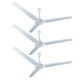 thumbnail image 1 of Pack 3 Ventilador de Techo Benelux Motor Grande Blanco Tipo Vec 56 Pulgadas, 1 of 11