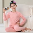thumbnail image 4 of MEZZALL Girls Winter Sleepwear Soft Pajamas Tops Cozy O-Neck Long Sleeve Thermal Shirt For Kids Warm Flannel Nightwear Fashionable, 4 of 4