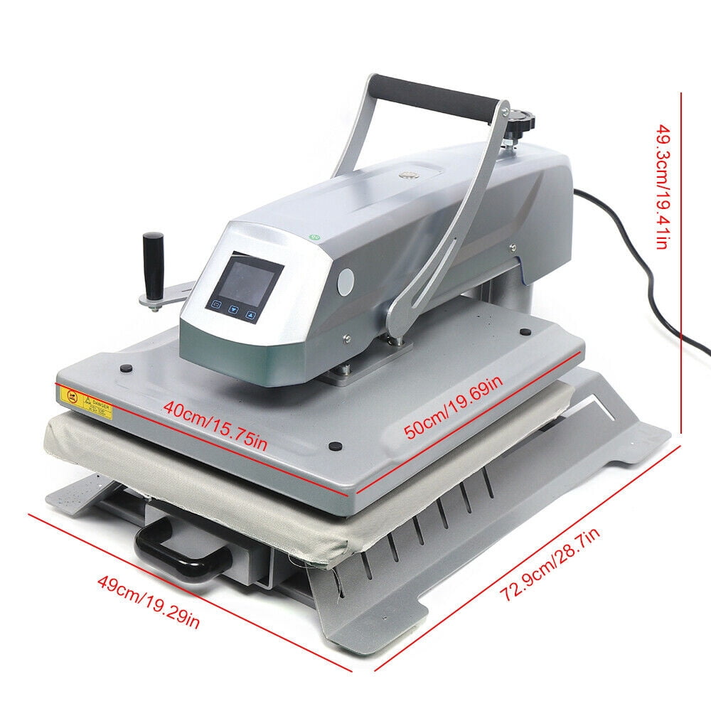 1600W Heat Press Machine – 40x50cm Digital Control, Adjustable Temperature & Time, CE Certified