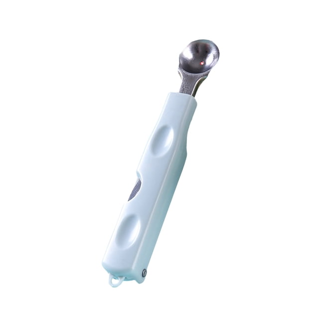 Kearding Acero inoxidable Rebanadora de sandía Reemplazo Plegable Colgante Cocina portátil Cuchara de fruta Herramienta Accesorios Azul Type3 NO3