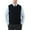 Black, variant on Kallspin Men's Sweater Vest Cotton V Neck Relaxed Fit Knit Sleeveless Pullover Sweater(Charcoal,Medium)
