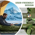 thumbnail image 4 of Sleeping Bags for Adults, 34 ° F to 43 ° F Ultralight Warm Cold Weather Sleeping Bag for Camping, Backpacking, Hiking, Hunting, and Outdoor Travel with Compression Sack, 4 of 7