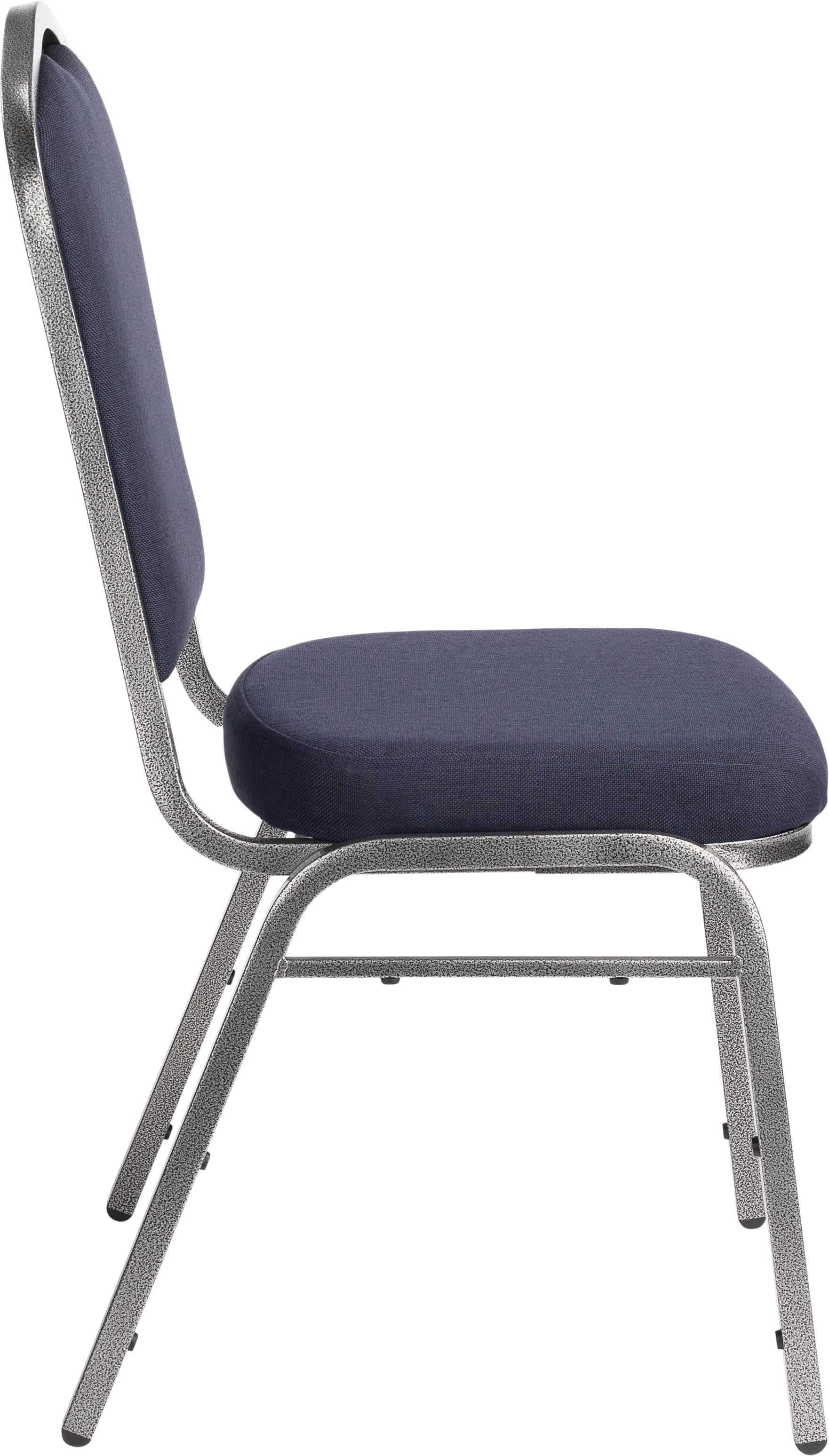 Hampden Furnishings Lila Collection Fabric Banquet Chair, Dark Blue, Pack of 2