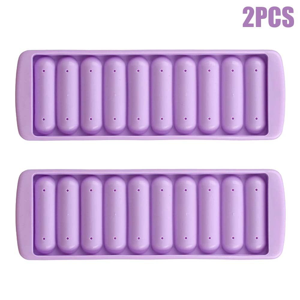 2 PACK Silicone Water Bottle Ice Cube Stick Tray