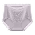 thumbnail image 3 of Bovxnpu Womens Underwear Plus Size Panties, Women's High Waisted Cotton Brief Underwear, Lace Abdomen Mid-rise Waist And Hip Lift Breathable Underwear Briefs XXL, 3 of 4
