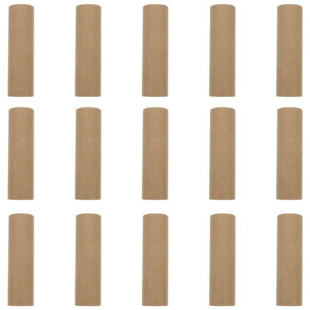 BRIGHTFUFU 15pcs Tubos de papel redondos Rollos de papel Tubos de cartón Tubos de cartón para DIY