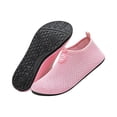 thumbnail image 4 of CIENVNSTG Unisex Honeycomb Textured Decorative Buckle Barefoot Water Shoes Quick‑Dry Non‑Slip Translucent Sole Aqua Socks Slip‑On Breathable Footwear for Beach Swim Surf Pink 42, 4 of 7