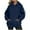 Navy, variant on BLCHUNen Womens Sweatshirts Casual Hooded Pullover Zipper Long Sleeve Tops with Pockets Workout Gym Sports Fall Tops