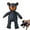 A1#(Black-1PC,11.8inch), variant on Guaranteed Indestructible Dog Toy, Dura Bear Indestructible Dog Toy, Unbreakable Bear, Unbreaka Bear, Unbreakable Dog Toys, Aggressive Chewers Indestructible Stuffed Plush Dog Squeaky Toy