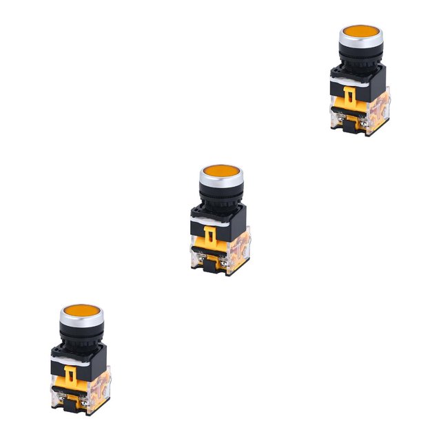 Máquina de botón pulsador momentáneo Moyic 10A interruptores de alimentación de tapa redonda autoblocantes con reinicio Type1 NO1