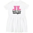 thumbnail image 3 of Inktastic Daddy's Little Cowgirl Girls Toddler Dress, 3 of 5