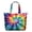 Colorful Tie Dye Pattern-2, variant on Colorful Tie Dye Pattern Large Weekend Travel Bag, Canvas School Handbag with Zipper & Pockets, Airline Friendly for Travel Work School,22” X 12" X 18"