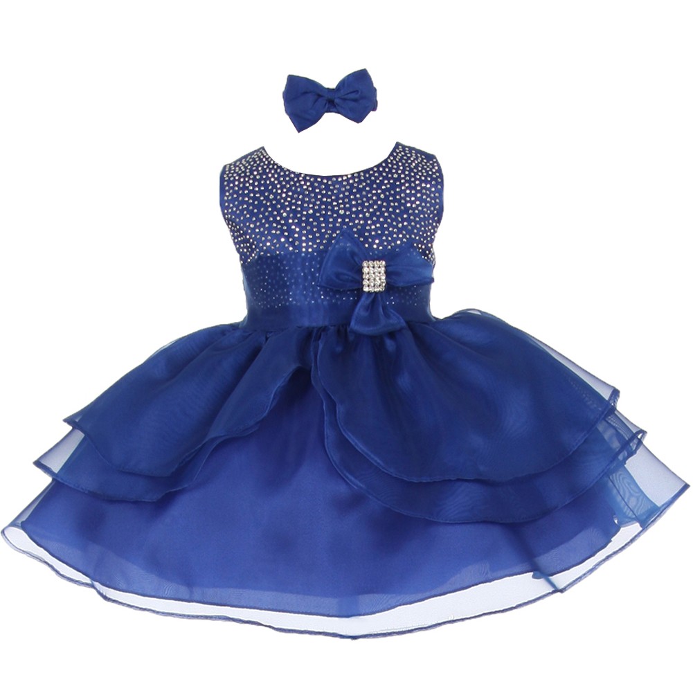 royal blue baby girl outfit
