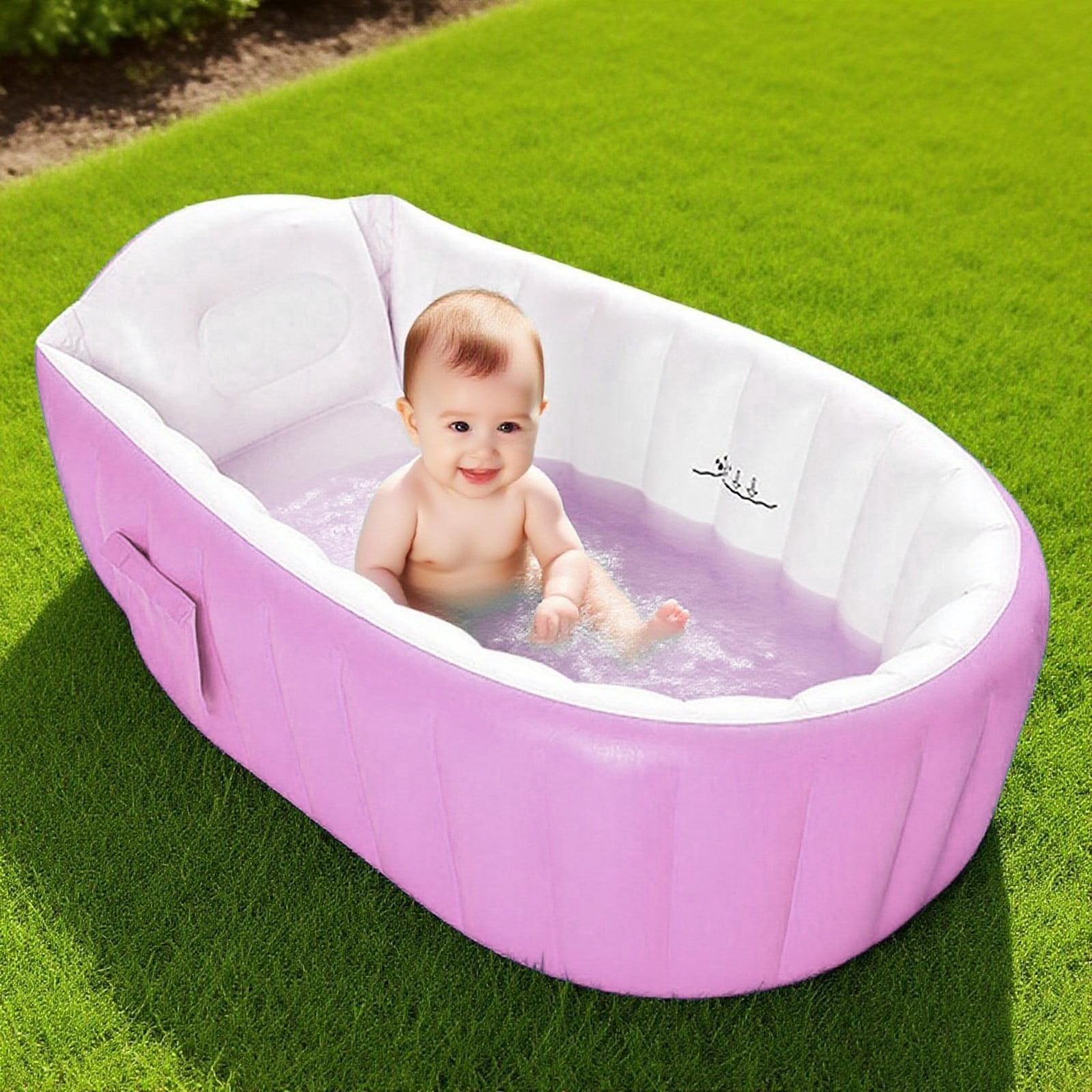 Inflatable Baby Bathtub Extra Large Pool for Bath Water Play Portable Toddler Kids Swimming Tub