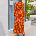 thumbnail image 3 of Diseño divertido de frijoles horneados que te harán agua la boca Diseño de comida fresca y deliciosa de frijoles horneados Vestido largo Vestidos casuales, 3 of 5