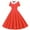 Red, variant on OGLCCG Girls Vintage Polka Dot Swing Dresses Audrey Print Short Sleeve Dress with Peter Pan Collar A-Line Party Princess Dress 5-14 Years