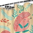thumbnail image 3 of Cute Pink Hedgehog Pattern Shower Curtain 72"x84" ,Bathroom Decorative Shower Curtains Set with 12 Hooks,Modern Waterproof Washable Shower Curtain, 3 of 6