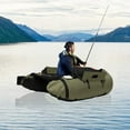 thumbnail image 6 of Outdoor Fishing Boat, Inflatable Fishing Boat Portable Boat Raft Kayak Accessories U-Shaped Boat Raft Fishing Boat, Load Capacity 130Kg/286.6Lbs for Fishing, Rafting, Exploring, 6 of 7