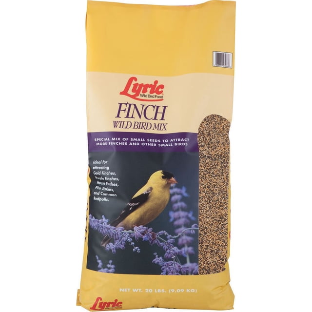 Semilla para aves silvestres Lyric Finch para pájaros cantores pequeños, bolsa de 9 kg