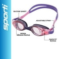thumbnail image 2 of Sporti Jr. Ripple Racer Goggles: Anti-Fog, UV Protection, Shatter-Resistant, Quick Fit, Hypoallergenic, 2 of 10