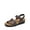 BROWN, variant on Women's Arch Support Wedge Sandals with Adjustable Strap and Cork Latex Footbed