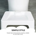 thumbnail image 4 of OULII 1Pcs Footreast Stool White Plastic Simple Toilet Accessory for Adults, 4 of 8