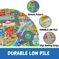 thumbnail image 6 of ASPILLOW Kids Rug, City Map Educational Children’s Play Mat for Kids Room Bedroom Room Decor, Play Mat Carpet for Kid Toy Cars,4x5ft, 6 of 9