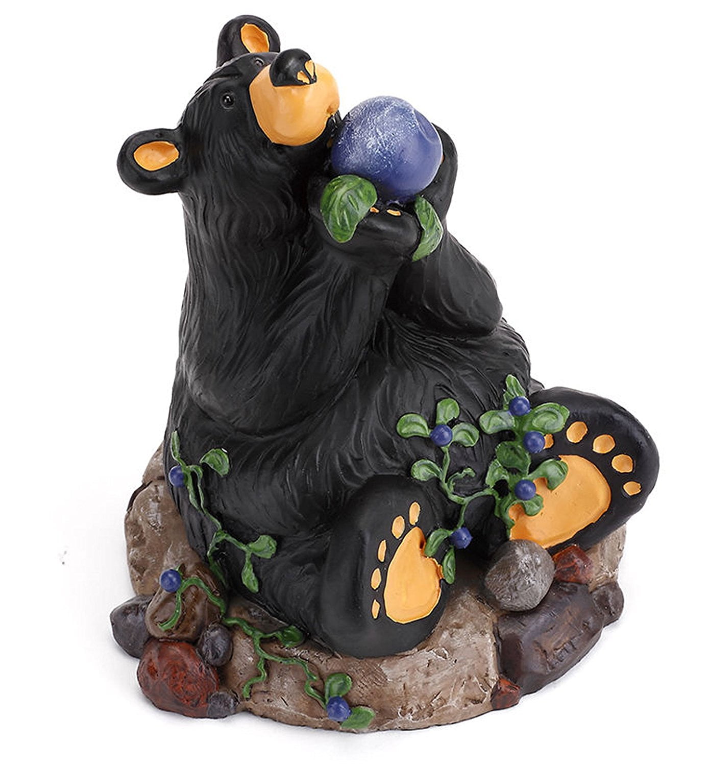 Bearfoots Bear Berry Heaven Figurine, Hand cast resin figurine from the