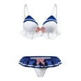 thumbnail image 5 of Littleforbig Bikini Bra Panties Set Women’s Female Magical Girls Blue L, 5 of 5