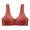 Red, variant on LYEAA Women's Front Closure Bras Wireless Plus Size Push Up Bras Wide Strap Bras No Wire Lift Shape Bralette Soild Breathable Soft Bras Comfortable Everyday Bras T-Shirt Bras Beige