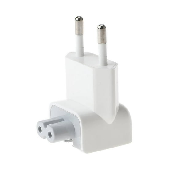 Salf AC Adapter Europe Plug, Converter Travel Charger Adapter for Mac Book Mac/Book/Phone/Pod AC Power Adapter (1 -Pack)