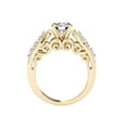 thumbnail image 2 of Yellow Gold Vermeil April Birthstone CZ Engagement Ring, 2 of 5