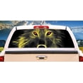 thumbnail image 1 of NEON WOLF Rear Window Graphic truck view thru vinyl decal back, 1 of 3