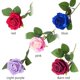 thumbnail image 3 of Simulación de rosa, franela individual, sensación de rosa, flor falsa, decoración de boda para el hogar, ramo de rosas artificiales, 3 of 5