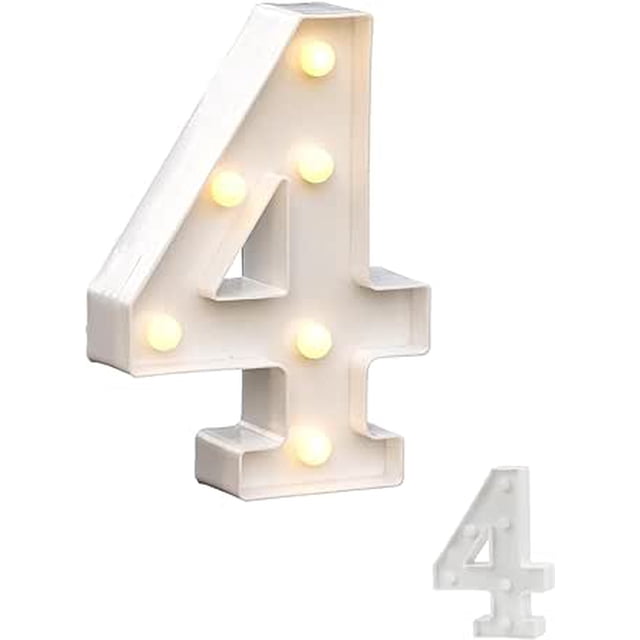 Número 4 Bluelander con Luz LED