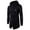 Black, variant on Winter Jackets For Men Sweater Fashion Casual Sleeves And Leather Irregular Hooded Men's Jacket on Clearance