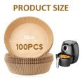 thumbnail image 2 of Air Fryer Paper Liner Non-stick, , Oil-proof, Water-proof for Baking Roasting Microwave, 100PCS, 2 of 6