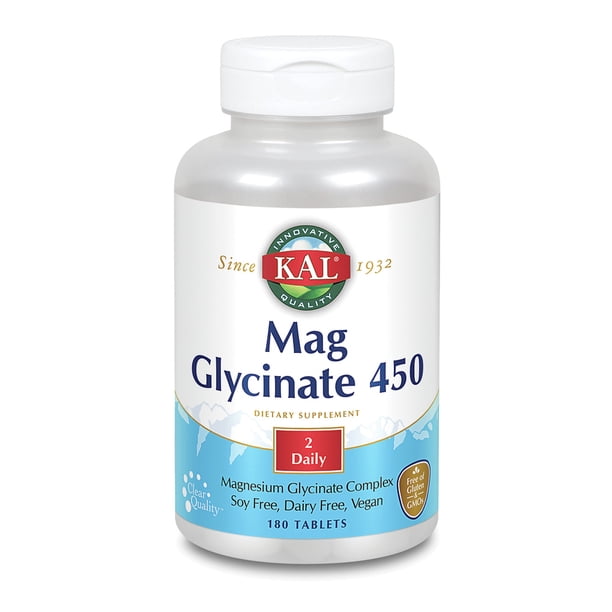 Magnesium Glycinate 450 Kal 180 Tablets
