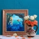 thumbnail image 2 of Cuadros Decorativos Pintura de diamante 5D DIY, pintura al óleo de taladro redondo completo, decoración de pared de mar, arte de diamantes de imitación Ehuebsd Nuevos Originales, 2 of 8