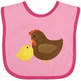 thumbnail image 3 of Inktastic Hen and Chick Farm Animals Boys or Girls Baby Bib, 3 of 4