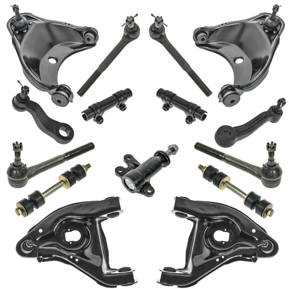 TRQ 15 pc Steering & Suspension Kit Control Arms Tie Rods Idler Pitman Arms New PSA62944
